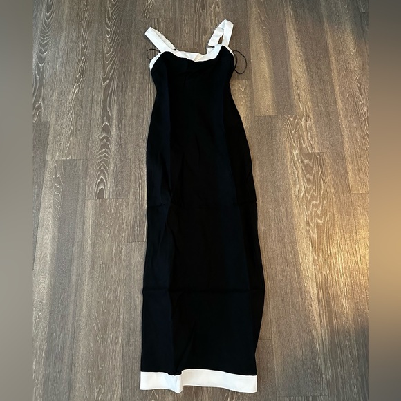 NWT DISSH Carter Black Linen Midi Dress - Picture 4 of 5